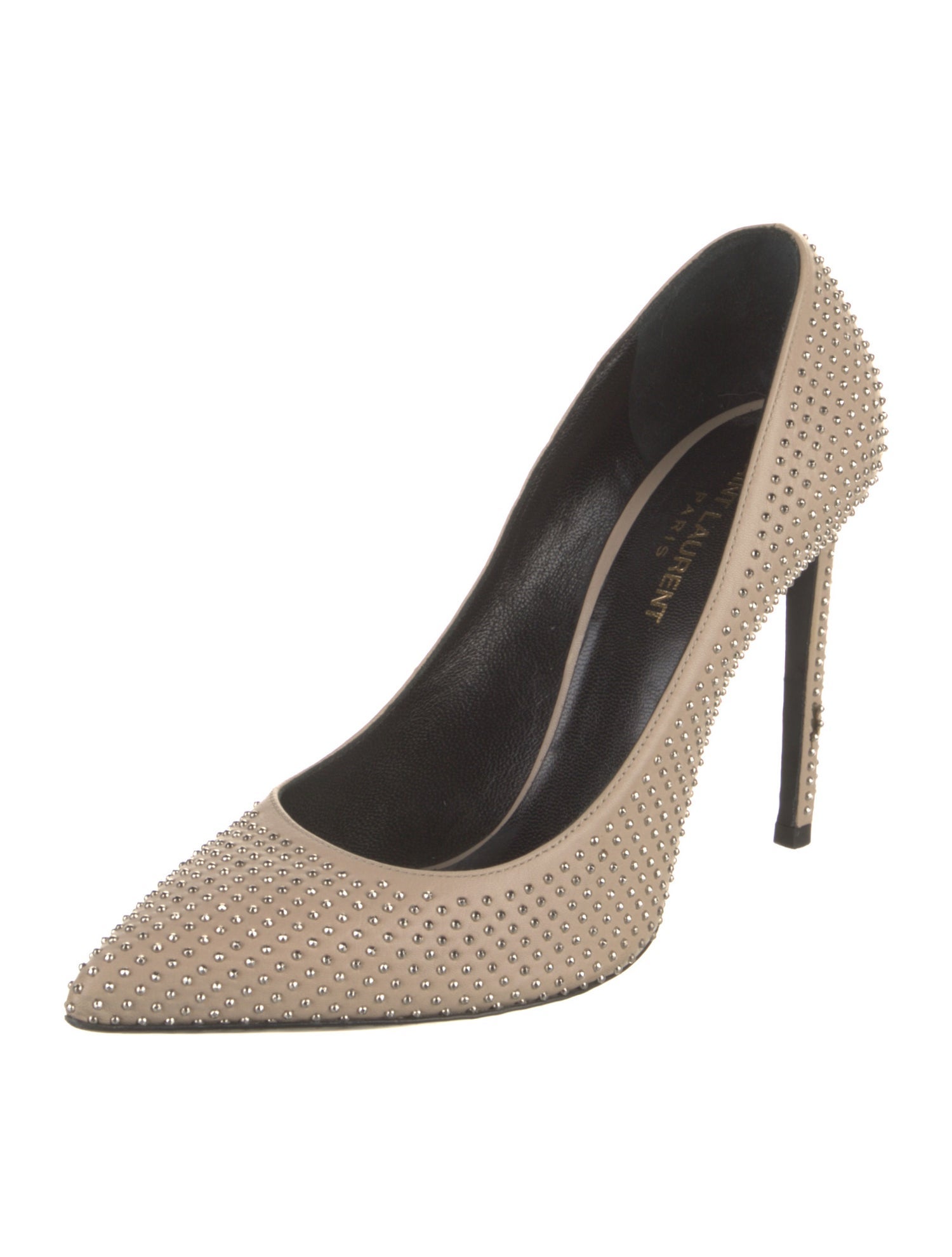 Saint Laurent Leather Studded Accents Pumps